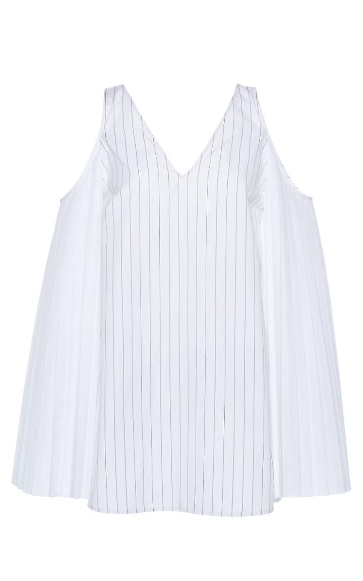 Monographie Pleated Off Shoulder Shirt