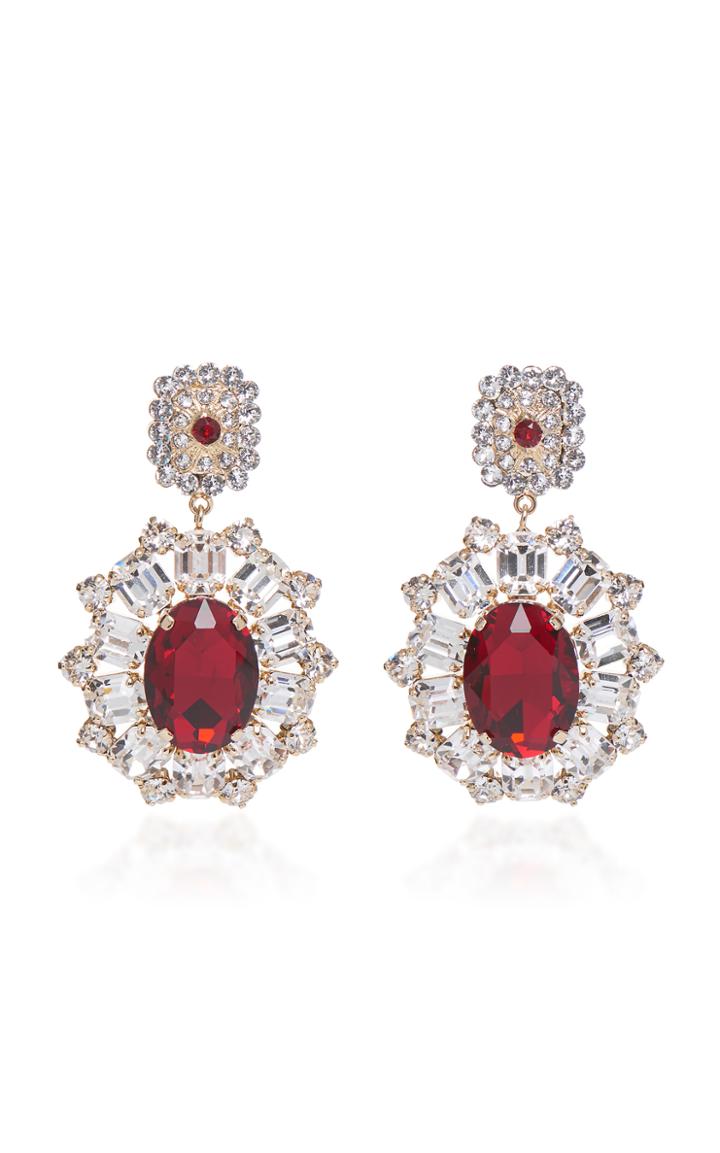 Dolce & Gabbana Red Crystal Earrings