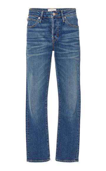 Slvrlake Denim Lou Lou Cropped Mid-rise Slim-leg Jeans
