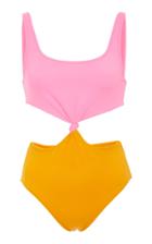 Solid & Striped Bailey Knotted Color-block One Piece
