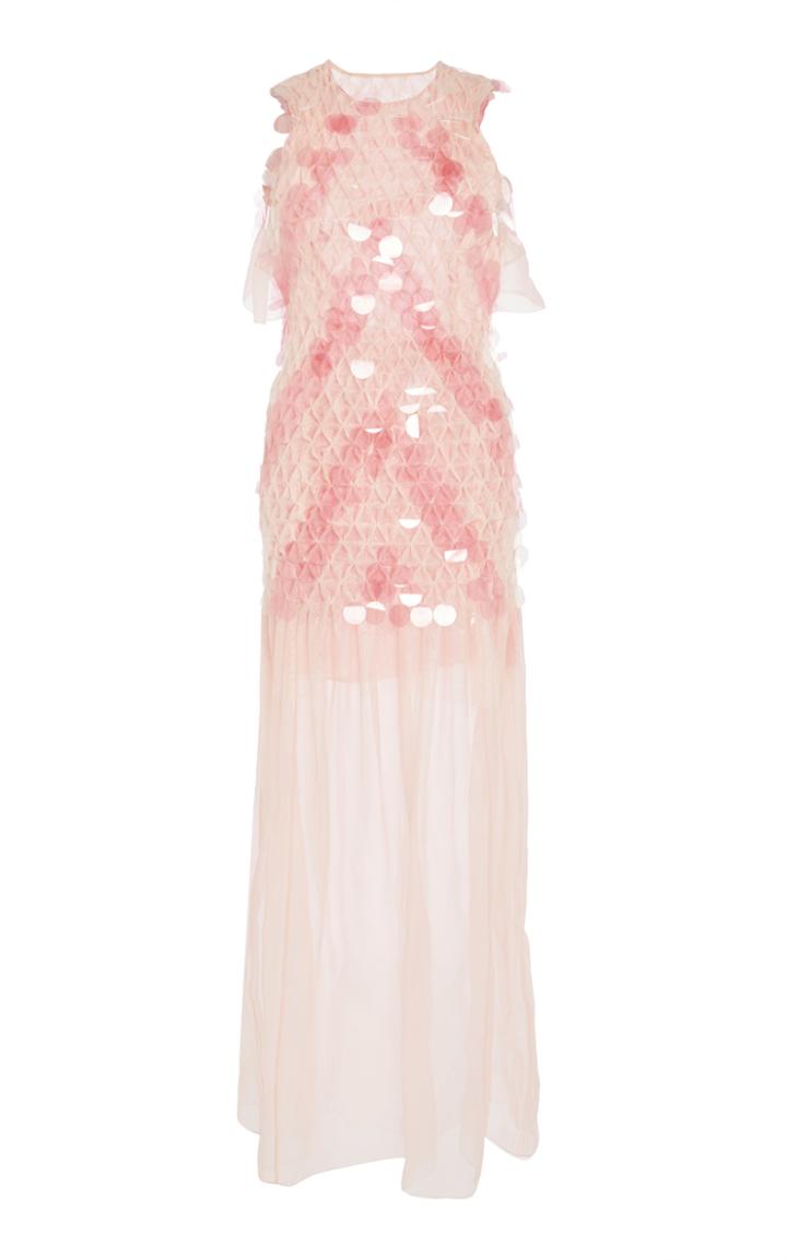 Huishan Zhang Yvette Smocked Gown