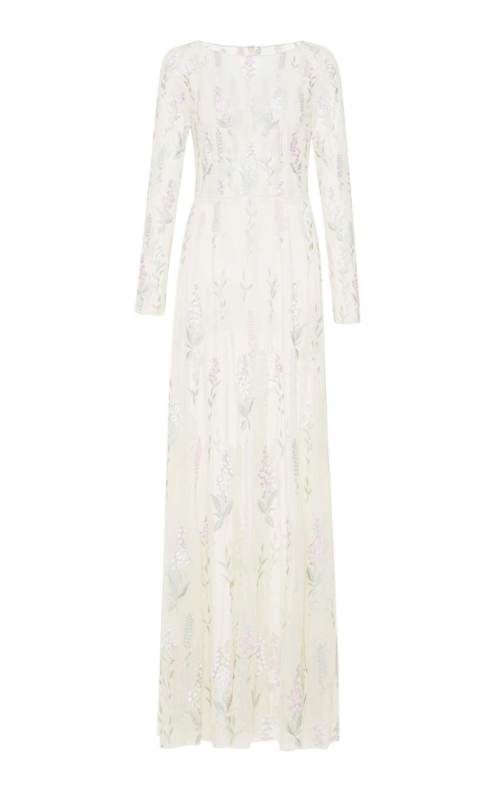 Luisa Beccaria Embroidered Full Length Dress