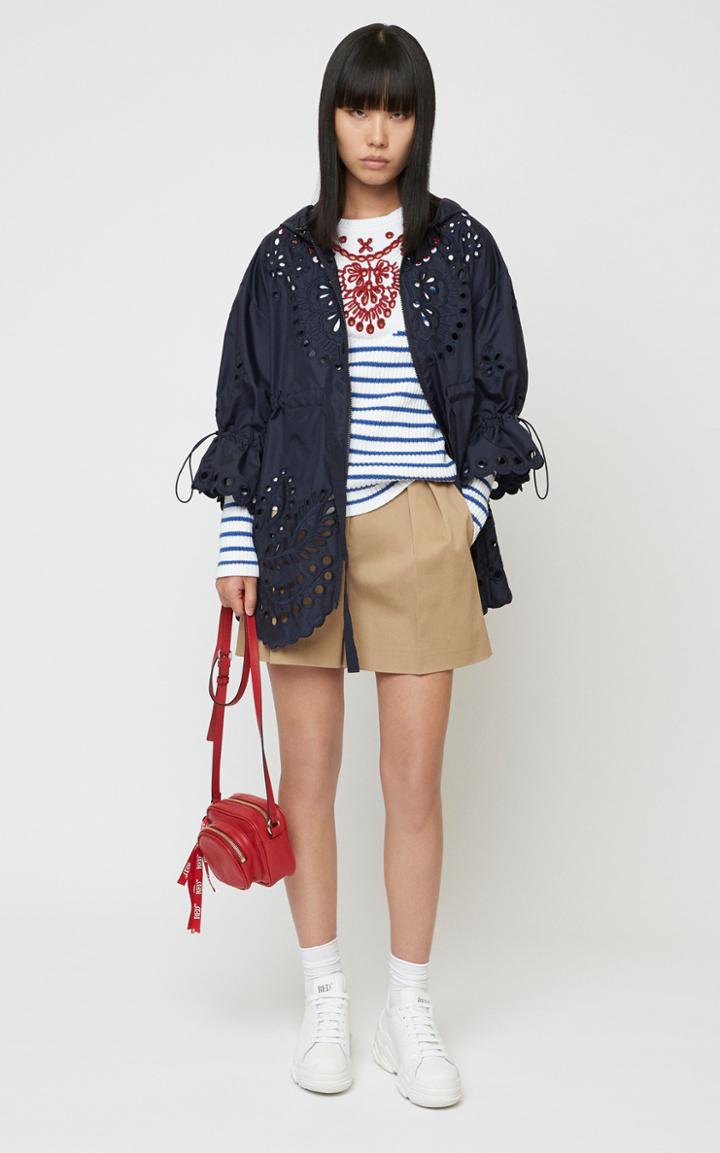 Moda Operandi Red Valentino Embroidered Shell Drawstring Jacket