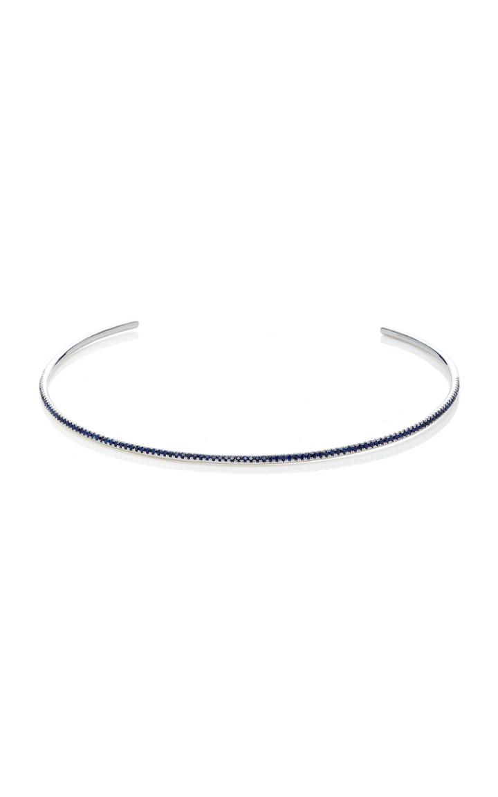Susan Foster 18k White Gold Sapphire Choker