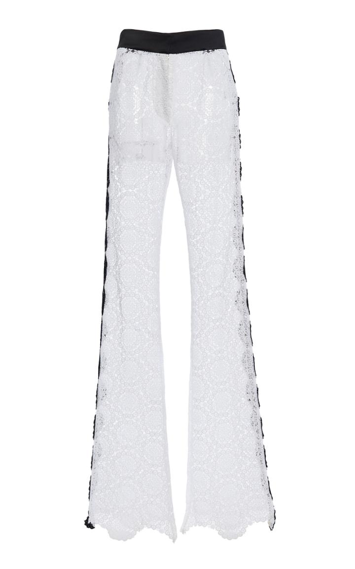Moda Operandi Loewe Two-tone Lace Flared Pants Size: 34