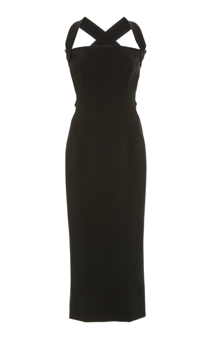 Dolce & Gabbana Tie-detailed Stretch-jersey Midi Dress