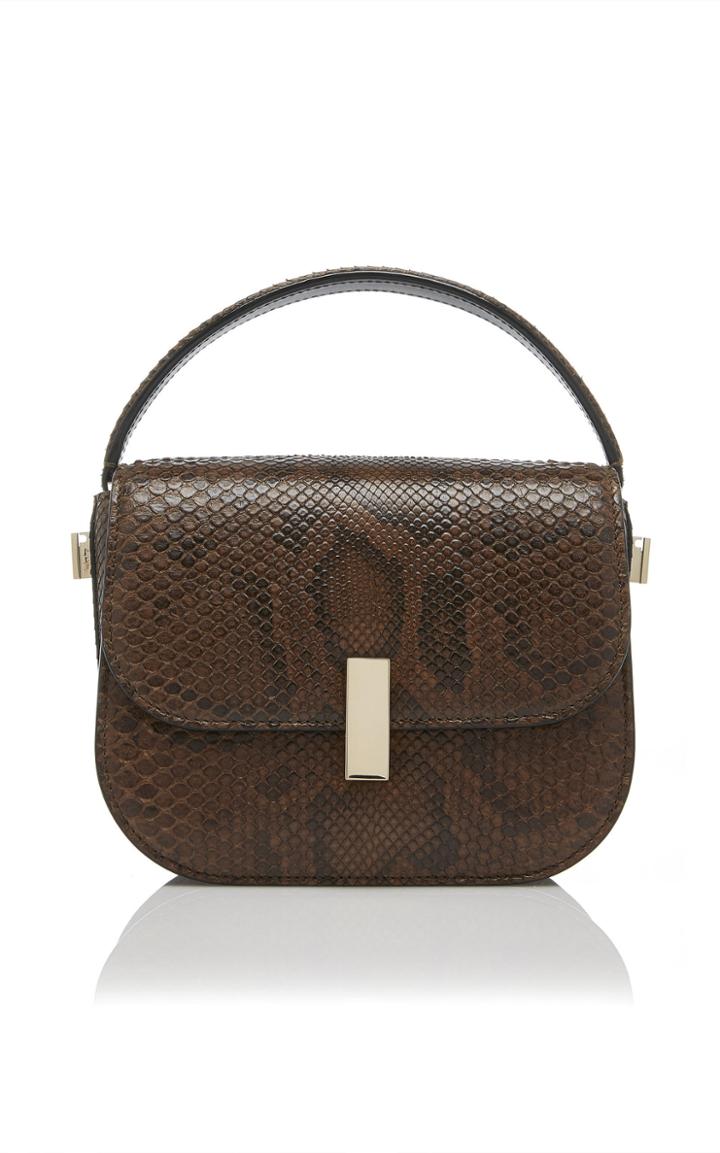 Valextra Iside Python Leather Bag