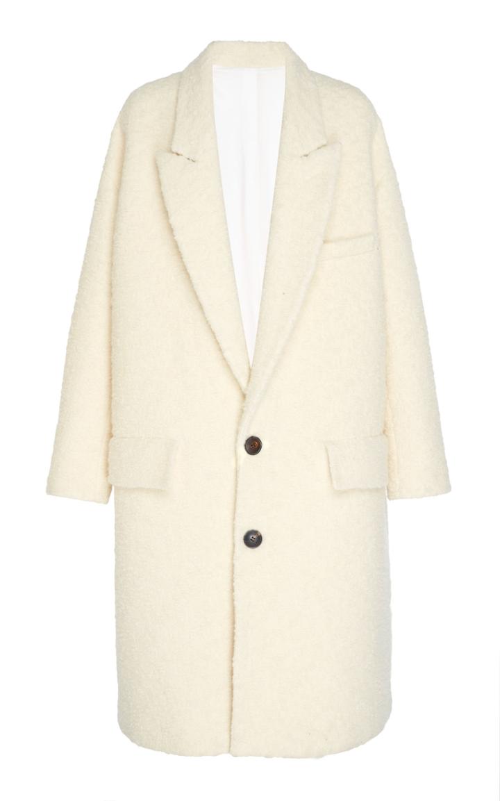 Ami Oversize Two Buttons Coat