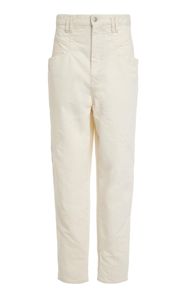 Moda Operandi Isabel Marant Nadeloisa Cropped Cotton Pants