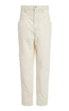 Moda Operandi Isabel Marant Nadeloisa Cropped Cotton Pants