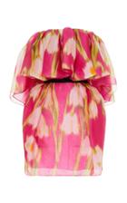 Moda Operandi Carolina Herrera Silk Ruffle Mini Dress Size: 0