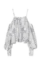 By Malene Birger Shorter Flower Viscose Twill Top