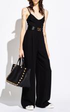 Moda Operandi Valentino Silk Cady Wide-leg Jumpsuit