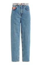 Moda Operandi Philosophy Di Lorenzo Serafini Liberty Print-detailed Straight-leg Jea