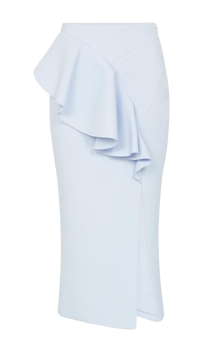 Rachel Gilbert Arden Twill Pencil Skirt Size: 1