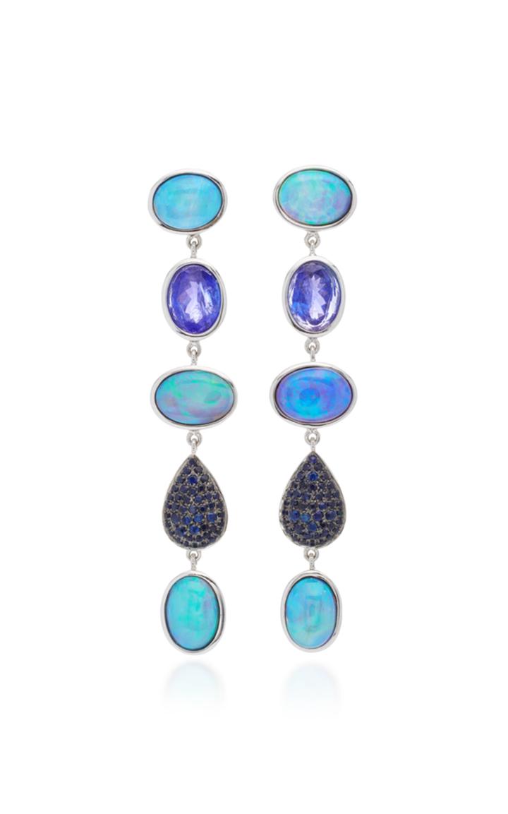 Katherine Jetter One-of-a-kind Opal And Sapphire Earrings