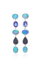 Katherine Jetter One-of-a-kind Opal And Sapphire Earrings