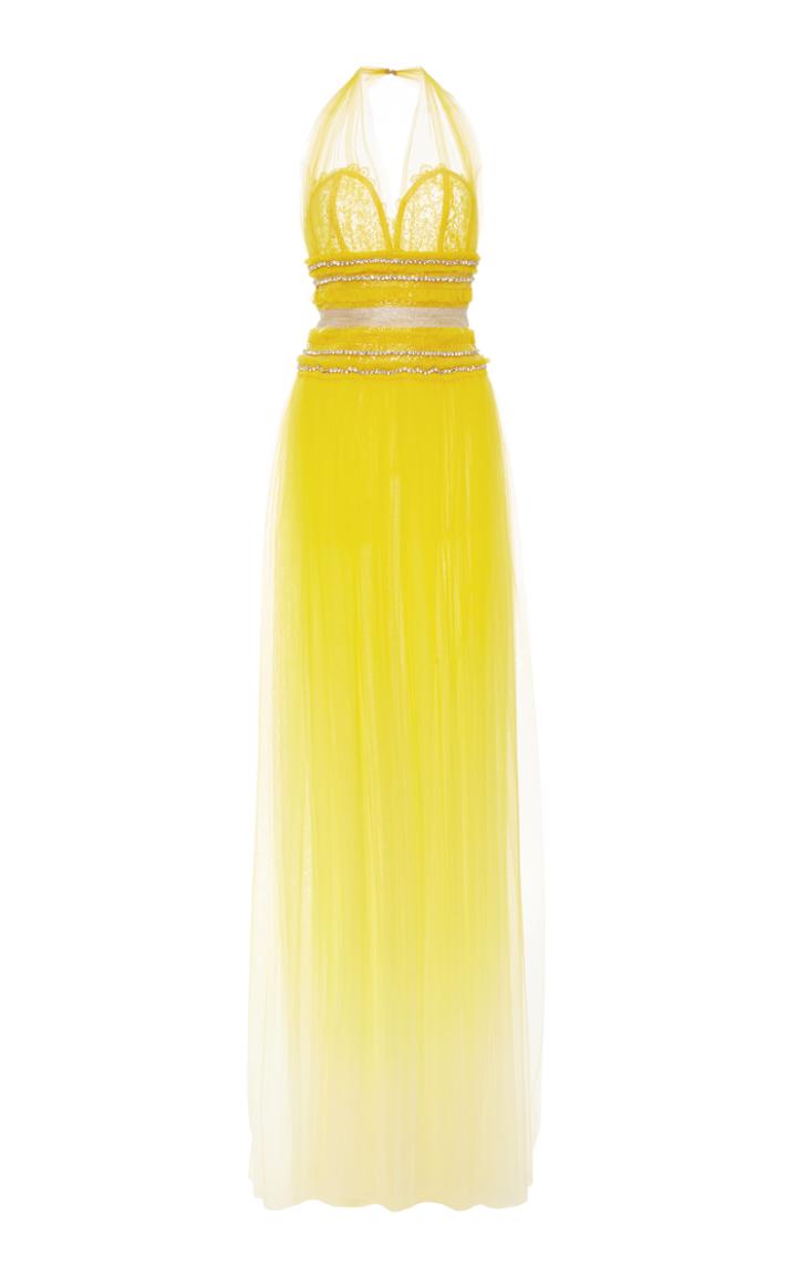 Naeem Khan Ombre Tulle Gown