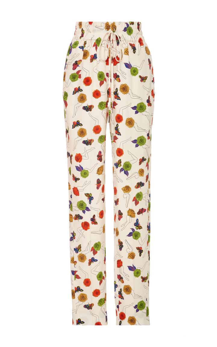 Jason Wu Crepe De Chine Draw String Pants