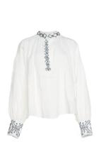 Alix Of Bohemia Limited Edition Romer Hand-embroidered Linen Blouse