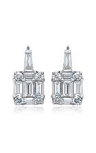 Mindi Mond Clarity Diamond 18k White Gold Earrings