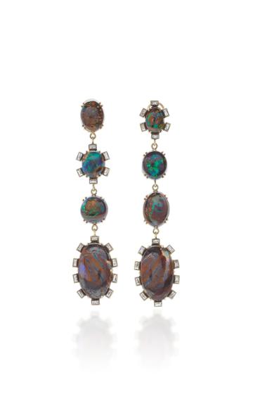 Sylva & Cie One-of-a-kind Opal Drop Earrings