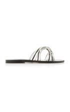 Ancient Greek Sandals Xanthi Metallic Leather Sandals Size: 36