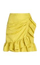 Moda Operandi Costarellos Luella Ruffled Moir Mini Skirt