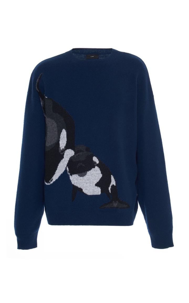 Alanui Killer Whale Intarsia-knit Wool-blend Sweater