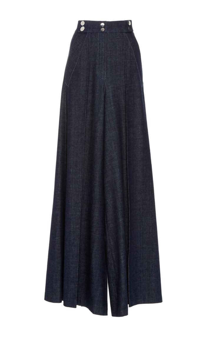 Dice Kayek Wide Leg Denim Trousers