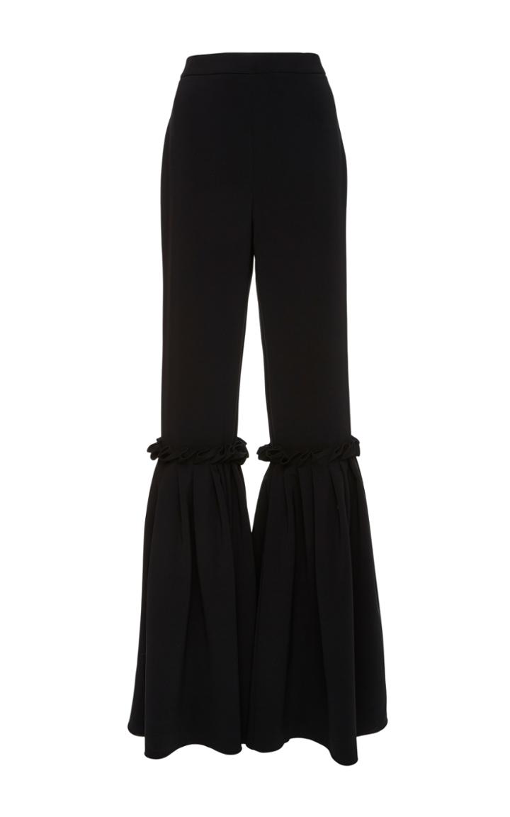 Christian Siriano Wide Leg Box Pleat Pant