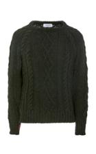 Thom Browne Aran Cable-knit Crew Neck Sweater