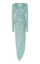 Moda Operandi Alexandre Vauthier Embellished Crepe Maxi Dress Size: 34