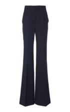 Gabriela Hearst Leda Ribbed Crepe Flared Pants