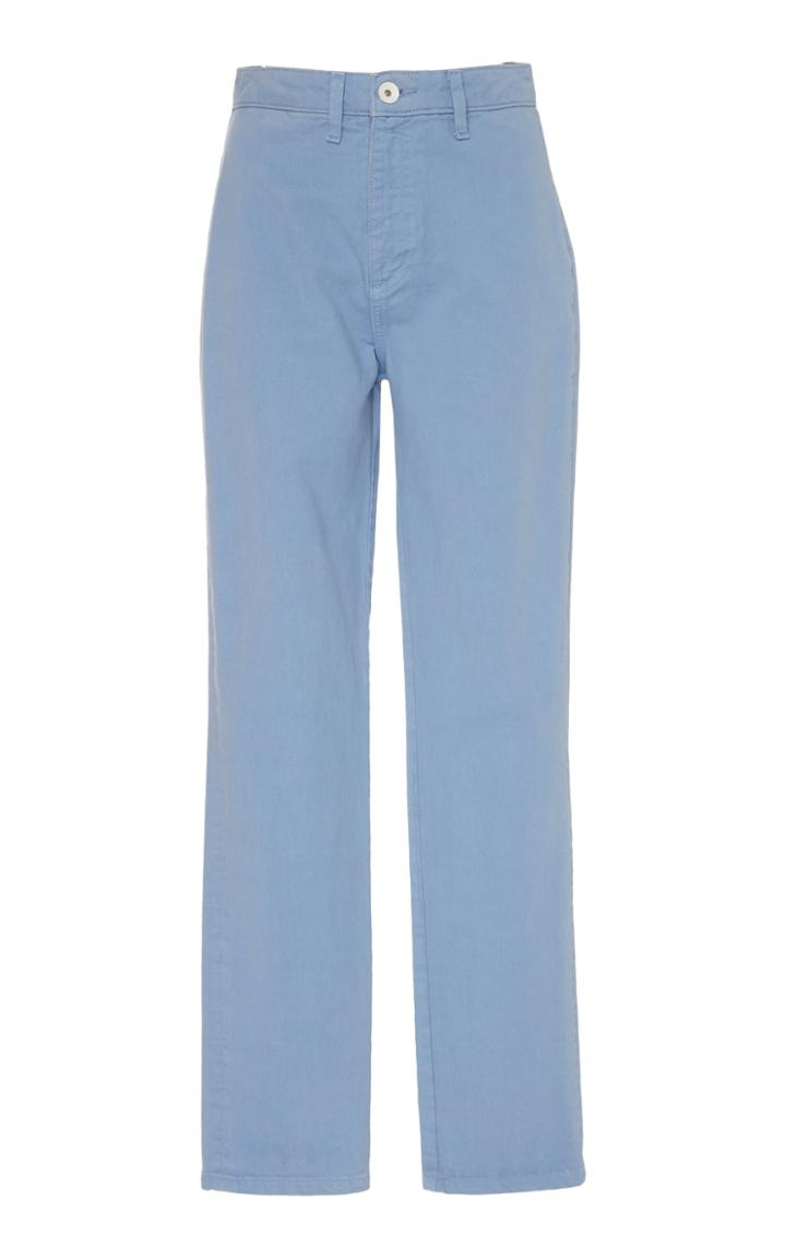 Staud Leroy High-waisted Straight-leg Jeans