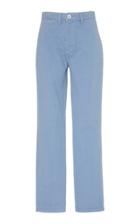 Staud Leroy High-waisted Straight-leg Jeans