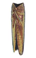 Moda Operandi Sally Lapointe Iridescent Sequin Long Twist Sarong