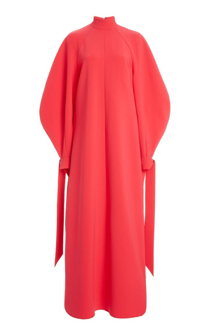 Moda Operandi Carolina Herrera Crepe Mockneck Maxi Dress