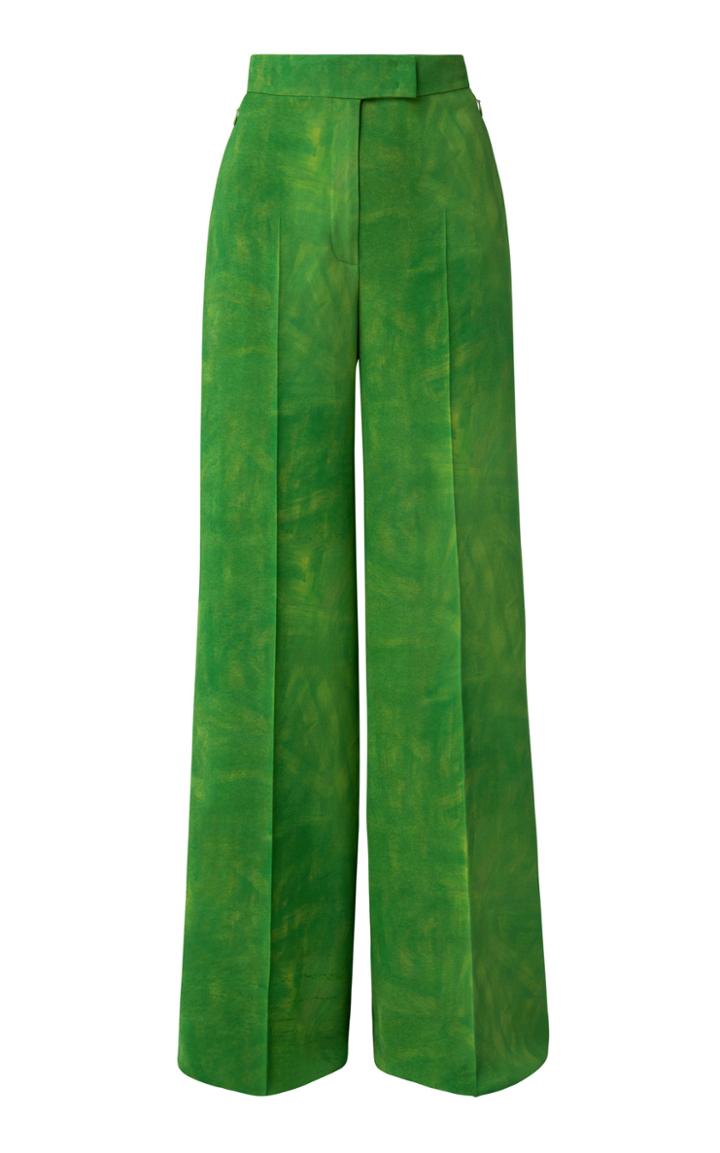 Moda Operandi Akris Floretta Cotton-silk Wide-leg Pants Loretta
