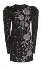 Andrew Gn Sequined Cotton-blend Dress