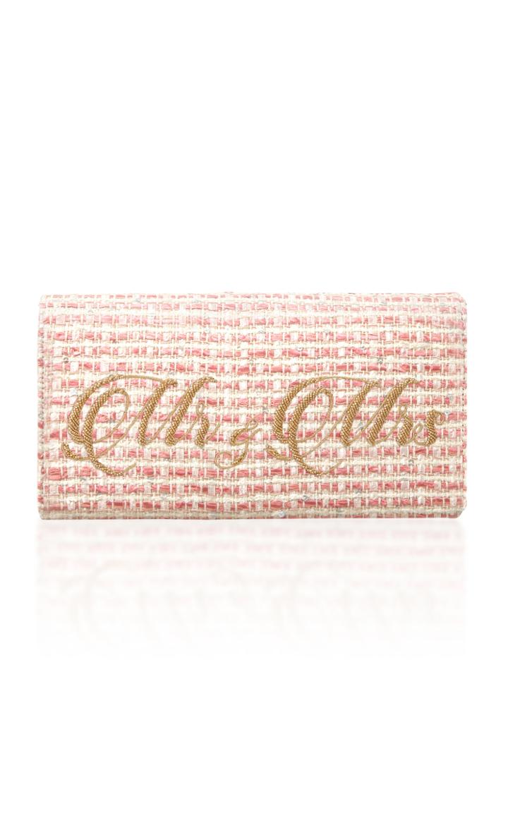 Preciously Paris Mr & Mrs Tweed Clutch
