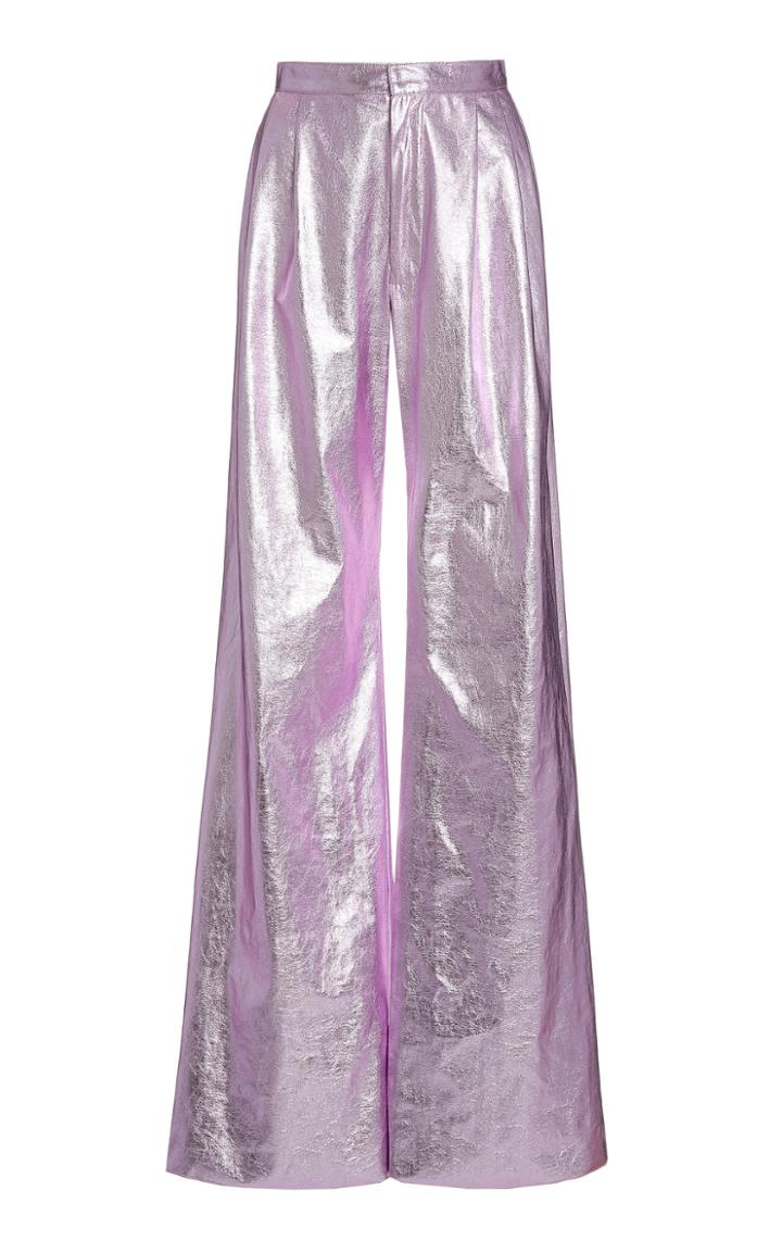 Moda Operandi Markarian Metallic Wide Leg Pants