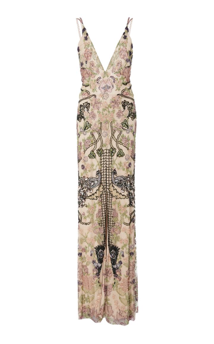 Patbo Beaded Peacock Gown