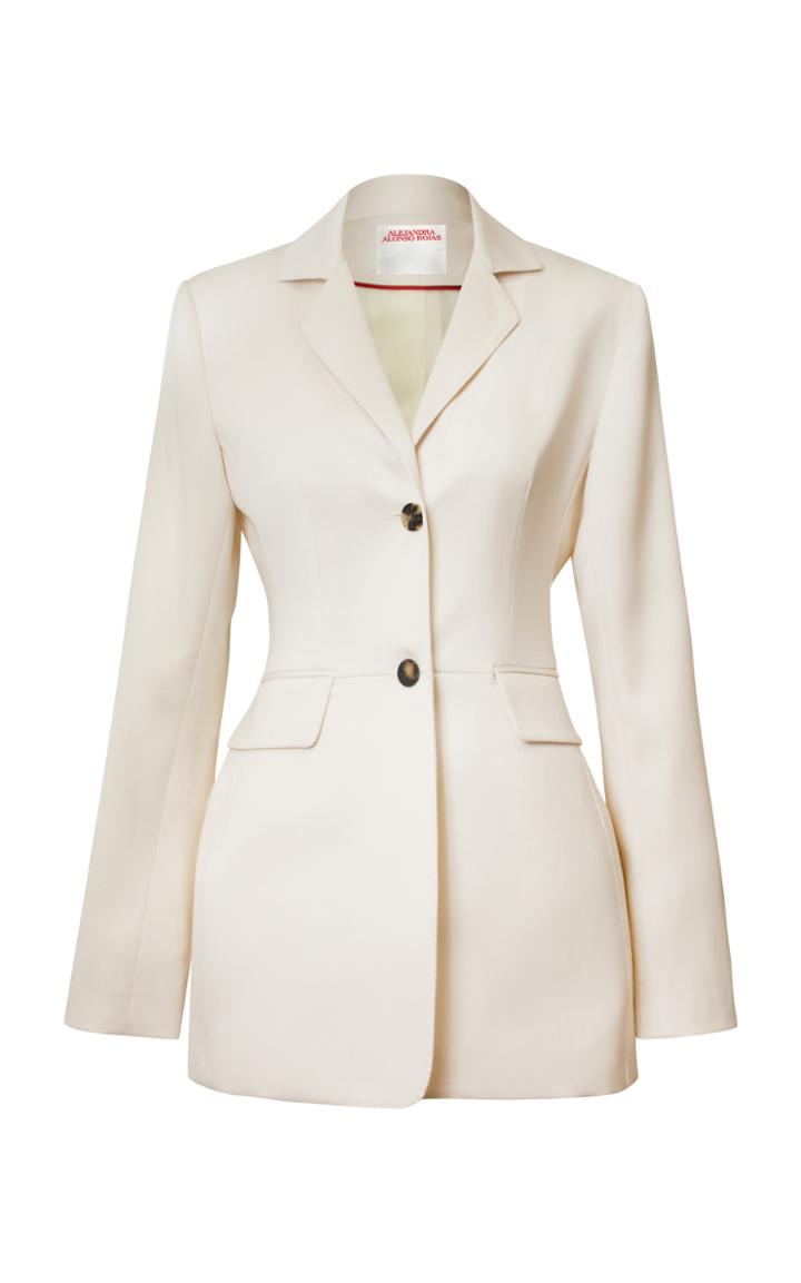 Alejandra Alonso Rojas Single-breasted Wool Jacket