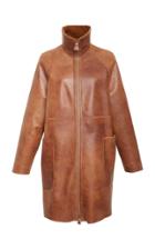 Akris Kangaroo And Leather Coat