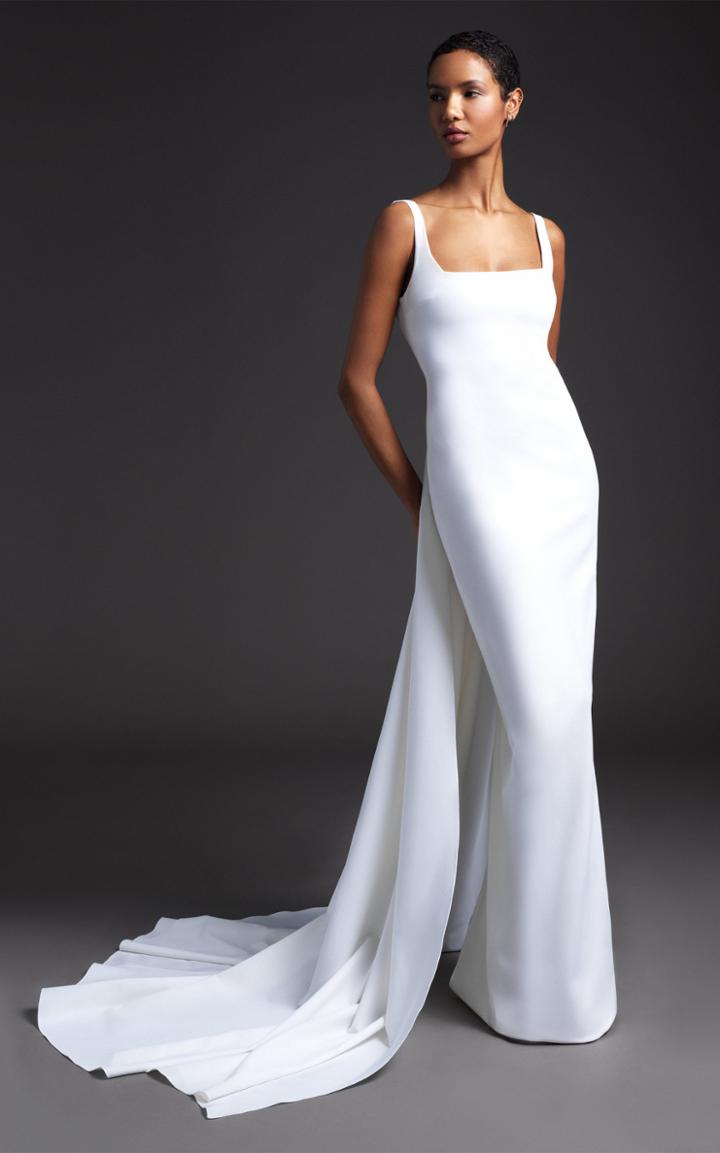 Cushnie Bridal Ana Square Neckline Gown