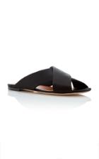 Rosetta Getty Satin Crossover Sandal