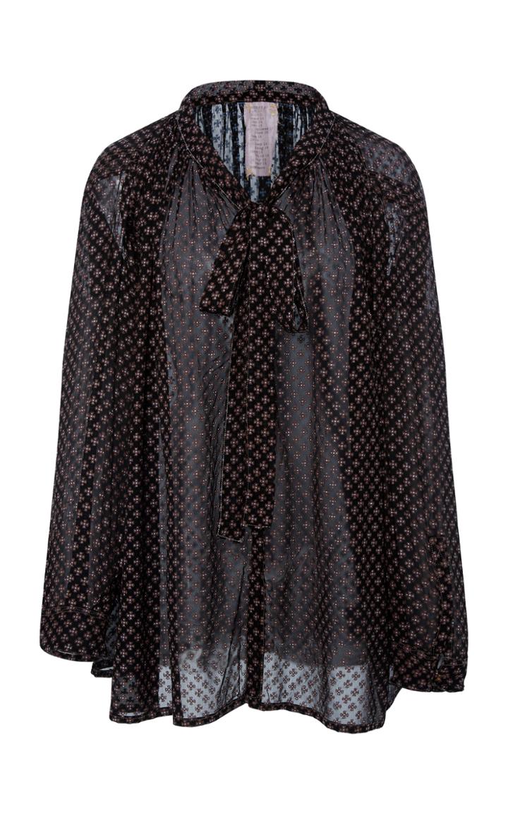 Yvonne S Crepe Bow Blouse