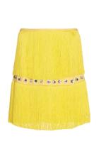 Sara Battaglia Fringe Mini Skirt