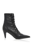 Balmain Odessa Leather Ankle Boots